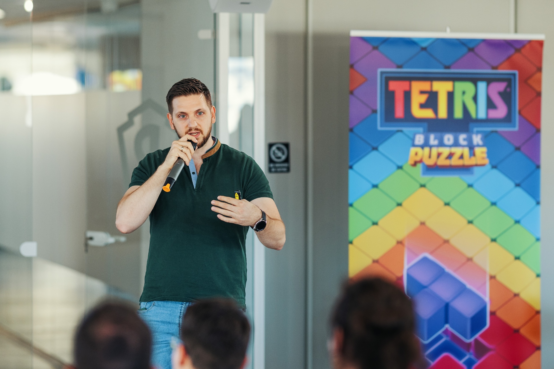 Stefan na predavanju